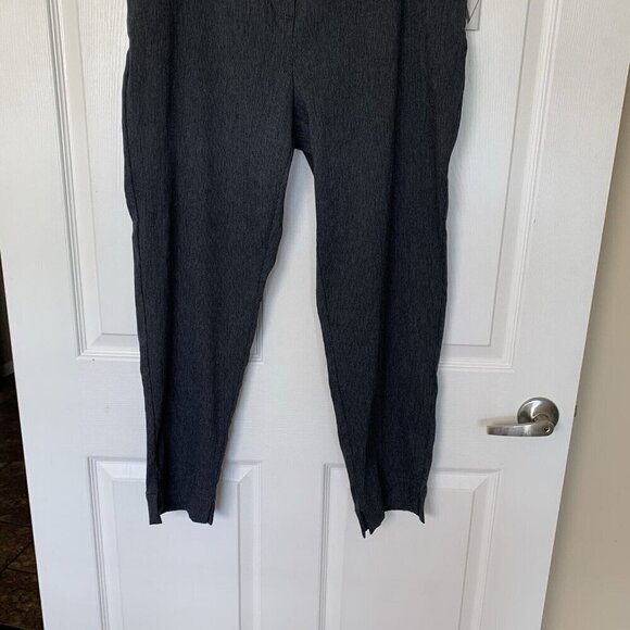 Worthington Slim Ankle Pants Womens 14 Gray High Rise Flat Front NWT - Picture 3 of 13